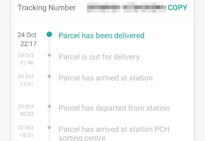 Shopee Express Tracking