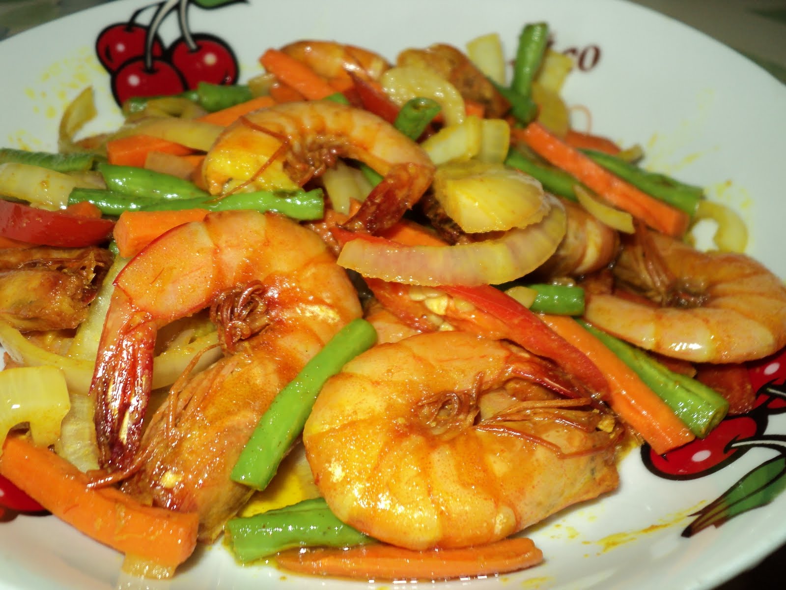 Resepi Udang Goreng Kunyit