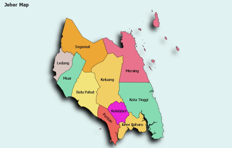 Peta Johor Riau | Geografi, Lokasi & Taman Tema