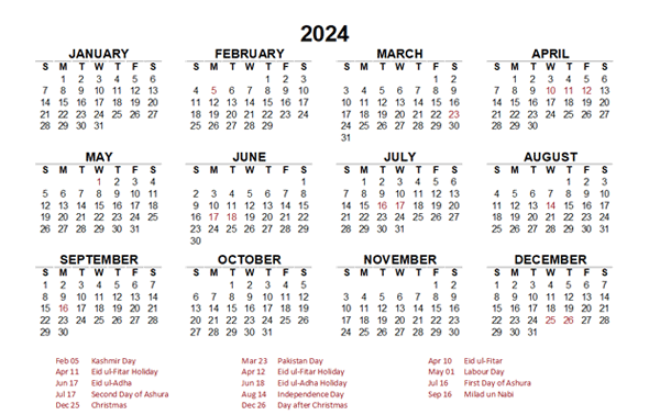 Kalendar Islam 2024