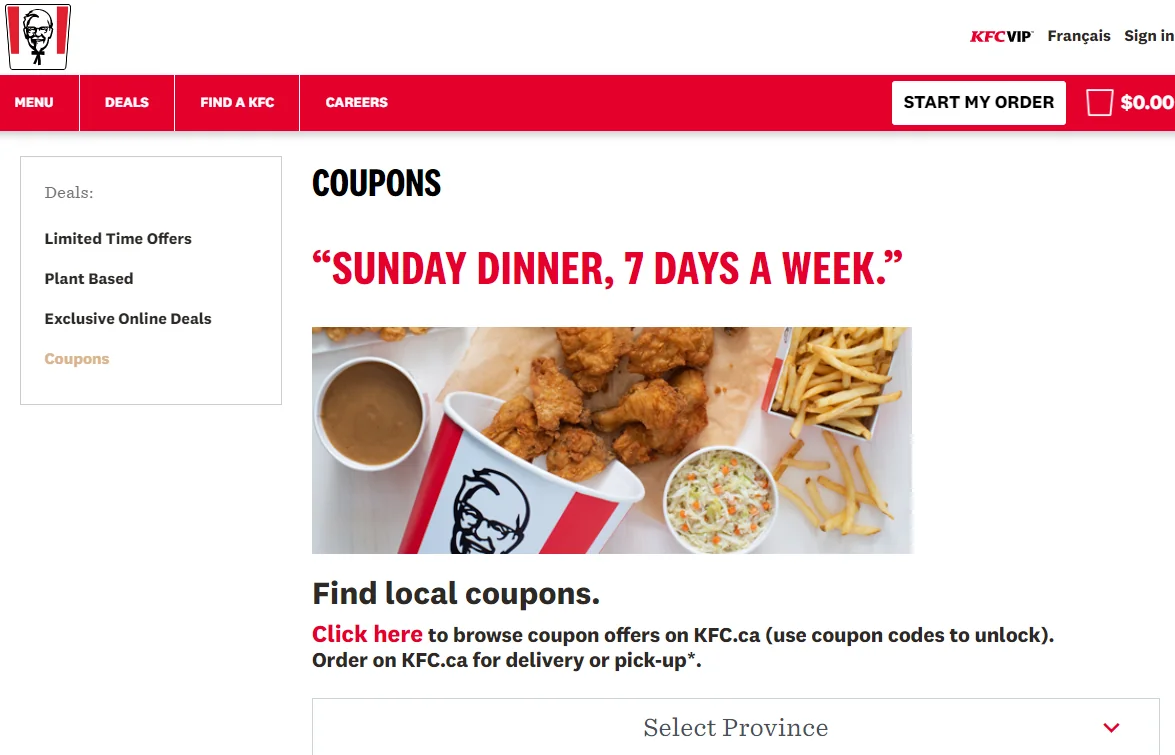 KFC Promo Code