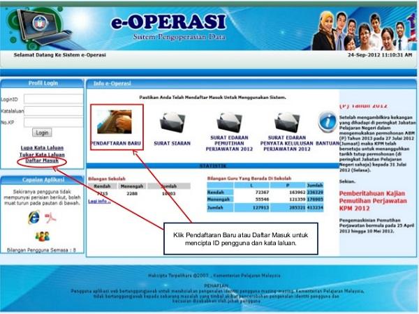 Petua untuk Portal eOperation Malaysia